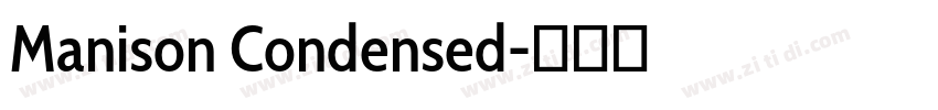 Manison Condensed字体转换